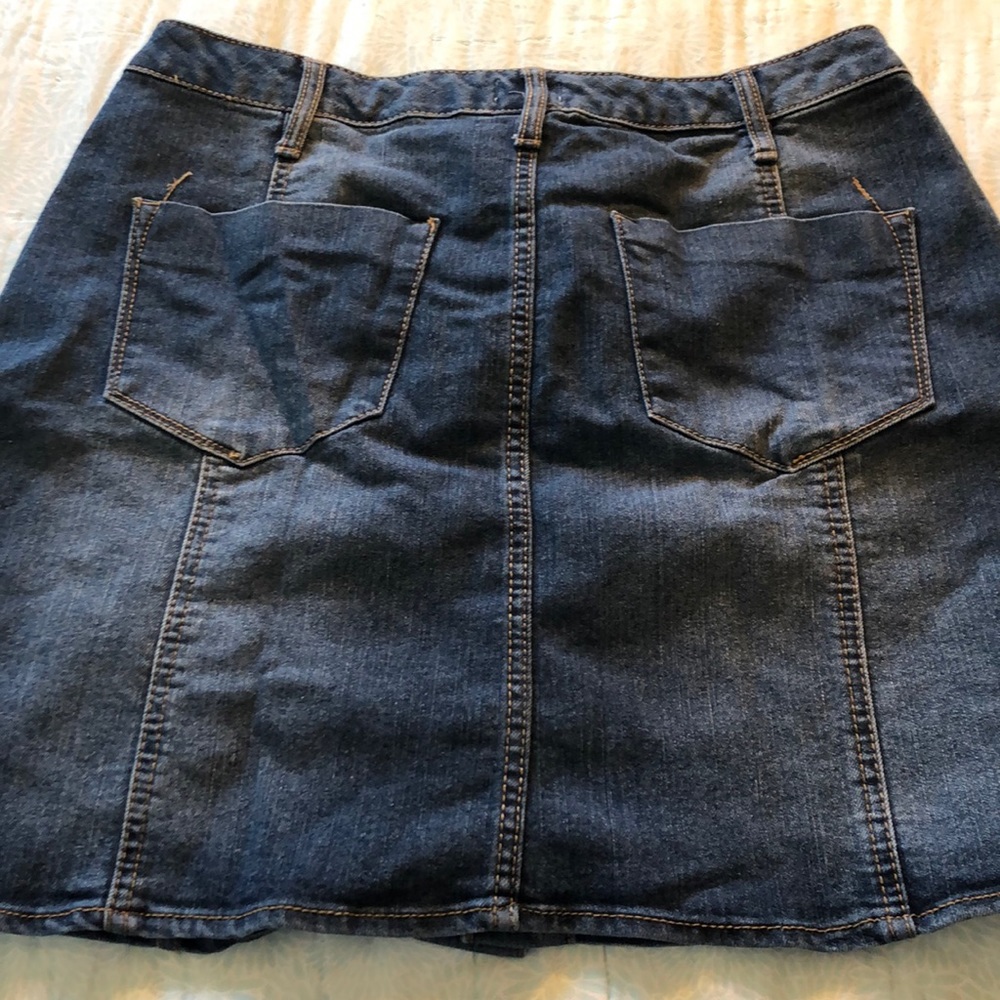 Blue Denim Skirt - Picture 5 of 6